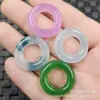 Cuentas Redondas de Jade Optimizadas, Cuentas de Jade Verde Transparente Hielo Violeta, Broches de Jade, Anillos para Colgantes, Accesorios para Pulseras y Pendientes