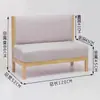 Mesa y Sillas Sencillas Casuales para Comedor Tienda de Té con Leche Tienda de Postres Combinación de Mesa y Sillas para Comedor Tienda de Comida Rápida Restaurante Occidental Asiento de Tarjeta de Madera Maciza Sofá