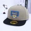 Sombreros Infantiles de Comercio Exterior con Parche de Letra g, Gorras Hip-Hop con Bloques de Color, Gorras de Béisbol de Ala Plana para Street Dance, Sombreros de Sol para Primavera y Verano