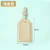 Funda vertical de cuero PU de varios colores, engrosada, para tarjeta de embarque, con hebilla metálica, tarjeta de papel para firmar gratis, etiqueta para equipaje personalizable