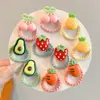 Coloridos pasadores de pelo de pulgar estilo coreano para niños y niñas, lindas diademas, dulces cordones para el pelo de niños, gomas elásticas de alta elasticidad, accesorios para el pelo