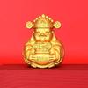 Senshe Areia Ouro Liga de Cobre Sólido Rosto Sorridente Deus da Riqueza Conjunto de Mesa Ouro Yuan Bao Deus da Riqueza Artesanato Decorações de Presente
