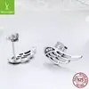 Colgante de plata Joyería de moda europea y americana alas de elfo Pendientes de plata de ley S925 en stock SCE343
