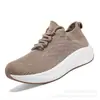 Zapatos calcetín de malla transpirable Flyknit para hombre, suela suave para exteriores, ligeros, cómodos, versátiles, zapatos casuales, negros