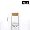 Tarro grande cuadrado de miel, tarro de vidrio de gran capacidad, adecuado para mermelada, salsa picante, bocadillos, nueces y miel; recipiente de almacenamiento hermético