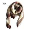 Bufanda de Cachemira Sintética Otoño e Invierno de Comercio Exterior Europeo y Americano del Fabricante, Bufanda Cuadrada Infantil a Cuadros de Colores, Chal, Estilo Europeo y Americano