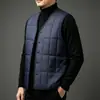Chaleco de Algodón Cálido con Felpa para Hombre Otoño Invierno Estilo Nuevo Holgado Talla Grande Cuello en V Ropa Interior Sin Mangas Cárdigan Ropa Exterior