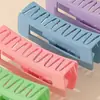 Amazon Pinza Rectangular de Color Caramelo Huiyun Pinza de Tiburón Mate Pinza Simple para el Cabello Pinza para Volumen Grande de Cabello
