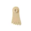 Calcetines de Verano Finos de Cinco Dedos para Mujer, Calcetines Cortos, Algodón Puro, Antiolor, Calcetines con Dedos de Malla Transpirable, Calcetines de Color Sólido de Corte Bajo con Dedos Divididos, Calcetines Invisibles