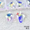 Fábrica de Origen de 34 Años Colgante de Cristal de Vidrio de un Solo Agujero, Accesorios de Joyería de Pedrería K9 de Forma Irregular Iridescente Personalización