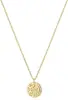 Collar Colgante Luna Creciente Transfronterizo Europeo y Americano, Collar de Luna Martillada Personalizado, Moda para Mujer Regalo de Cumpleaños al por Mayor