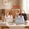 Nueva bolsa de mamá transfronteriza de gran capacidad, aislamiento de papel de aluminio, resistente al agua, bolsa para bebé multipropósito para viajar con niños