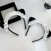Orejas de Gato de Sirvienta Estilo Japonés Original Lindo Suave Chica Dulce Lolita Diadema de Orejas de Gato Lolita