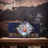 Conjunto de Chá Cinco Fornos Famosos - Presente Corporativo Personalizado, Caixa de Presente de Cerâmica, Louça de Chá Estilo Chinês Tradicional, Presente Souvenir