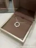 Nueva Versión Alta V Oro Nuevo Chapado Panal Hexagonal Redondo Con Diamantes Oro Rosa 18k Collar de Clavícula de Gama Alta Transmisión en Vivo
