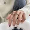Anillo Retro de Espinas Personalizado Coreano para Mujer, Popular Nuevo Nicho Geométrico Irregular de Doble Capa Abierto para Dedo Índice Tendencia
