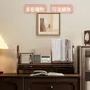 Estantería de escritorio simple para almacenamiento en dormitorio del hogar, pequeño soporte para libros, estante de almacenamiento, estantería de escritorio