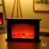 Lámpara de Chimenea Creativa LED para el Hogar, Lámpara de Llama, Lámpara Decorativa Estilo Nórdico, Exhibición de Manualidades Navideñas