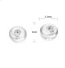 Plata de ley S925 tapón de silicona para oreja accesorios para pendientes DIY tapa trasera antideslizante anticaída para oreja tapón de pendiente de plata de ley venta al por mayor
