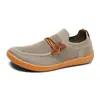 Sapatos Barefoot Cross-Border de 50 Jardas com Biqueira Larga para Homens, Tênis Slip-On, 49 Pés Largos/Pés Gordos, Sapatos Casuais Respiráveis em Fly-Knit