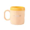 Taza de enjuague bucal de doble capa color macarrón taza de cepillo de dientes a prueba de caídas duradera para pareja estudiante dormitorio taza de cepillo de dientes para el hogar engrosada