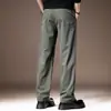 Pantalones Casuales de Trabajo de Alta Gama con Caída de Lyocell Estilo Americano para Hombre, Nuevos Pantalones Rectos de Pierna Ancha Versátiles y Sueltos para Primavera y Verano para Hombre