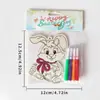 Borde de Madera Pascua DIY Hecho a Mano Pizarra de Bocetos Pintura para Niños Decoraciones de Madera Hechas a Mano Pizarra de Bocetos Pintada Creativa Rompecabezas