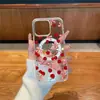 Suministro Directo de Fábrica Funda Magnética Transparente para Teléfono con Lazo de Cereza Dulce para Iphone17Promax Cubierta Protectora Anticaídas