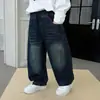 Pantalones Vaqueros para Niños 2026 Otoño Nuevo Estilo Coreano Modernos Rectos para Niños Pequeños, Pantalones Casuales para Niños de Primavera y Otoño