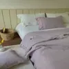 Funda de cama Han Feng de doble cara 80 algodón tres piezas acolchada de algodón lavado con enzimas arena sábanas cojín tatami envejecido