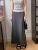 Saia de Maternidade para Mulheres, Tamanho Plus, Emagrecedora, Adequada para Primavera e Verão, com Suporte para a Barriga, Comprimento Médio, Bodycon, Saia Cauda de Peixe, Saia Longa