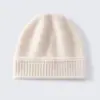 Nueva colección de otoño e invierno: Gorro de punto 100% cachemir puro, un gorro de moda y versátil, cálido y resistente al frío, perfecto para usar al aire libre