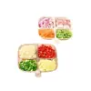 Plato de Condimentos para Hot Pot Montado en Pared Estilo Nuevo, Plato para Salsa de Soja, Almacenamiento de Guarniciones, Utensilios de Cocina, Plato para Guarniciones, Plato Pequeño Dividido