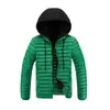 Chaqueta de algodón para jóvenes, ligera y cálida, unisex, casual para exteriores, con capucha, abrigo de algodón engrosado, chaqueta acolchada cálida