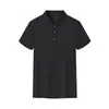 Camisa Polo de Seda de Gelo de Secagem Rápida Personalização Roupa de Equipe Corporativa Camisa de Trabalho de Manga Curta de Verão Impressão de Camisa Impressão de Texto Logo
