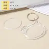Atacado do Fabricante Criativo Porta-Retrato com Formato Especial Chaveiro de Acrílico Personalizado Chaveiro Transparente de Acrílico em Estoque