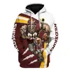 Moletom Masculino 3D Quente da Moda Transfronteiriço Estampado Super Bowl Americano Moletom de Rua Masculino Outono e Inverno Moletom