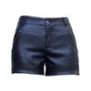 Spot de fábrica primavera e outono novo casaco feminino justo shorts para usar por baixo calças quentes de PU para quadril shorts de couro sexy