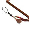 Colgante de Madera Estilo Étnico Tallado a Mano con Madera de Rayo y Motivos de Valle de Fantasmas de Montaña, Adecuado para Uso Personal, Colgante de Coche o Colgante de Bolsa