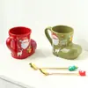 Tazas de Pareja Lindas para Hombre y Mujer, Tazas, Vasos de Agua de Cerámica, Regalos de Cumpleaños, Regalos de Navidad para Maestros, Tazas de Café Prácticas