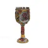 Copa de Vino Dragón Mecánico Taza Calavera de Resina Vajilla Personalizada Adornos Copa de Vino Calavera Esclava Revestimiento de Acero Inoxidable