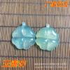 Pingente de grama de quatro folhas de jade, fabricantes de pingentes de jade natural, atacado, acessórios de joias faça você mesmo, barraca de presentes e artesanato