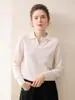Novo Estilo de Outono Suéter de Caxemira com Gola Polo Feminino Caxemira de Cabra Amiga da Pele Gola Lapela Solto Casual Malha Camada Base Suéter