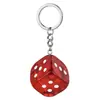 Llavero de Dados de la Suerte Colgante Personalizado de Moda Diseño Tridimensional Accesorio para Bolso de Mujer Joyería con Diseño Creativo