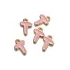 Colgante de letra de aleación con gota de aceite de personalidad creativa, color, broche lindo, accesorios, pulsera, collar, material para colgante DIY
