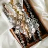 Reloj de Pulsera para Mujer Estilo Cuatro Hojas Scottie 9695 Celebridad de Internet con Correa de Acero Integrada Suministro Transfronterizo