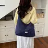 Bolso de hombro con estampado floral estilo coreano para mujer, nueva colección 2026, diseño casual y relajado, bolso tote de gran capacidad