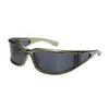 Gafas de sol europeas y americanas nuevas 2025 para mujer, parasol, anti-ultravioleta, gafas para montar, lente curva, gafas de sol deportivas transfronterizas