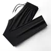 Pantalones Largos de Seda Helada para Hombre de Verano 2026 con Cintura Elástica, Alta Elasticidad, Secado Rápido de Nailon, Delgados de Pierna Recta, Casuales para Hombre
