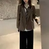 Blazer de Alta Gama para Mujer Primavera y Otoño 2026 con Diseño Único, Blazer Casual Estilo Coreano para Estudiantes Petites